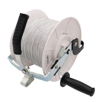 CGR500C21-500. 3:1 Speed Ratio Electric Fence Reel With Polywire Pre-Wound