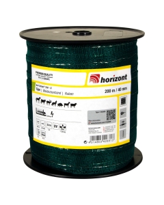 17458GR.  40mm Horizont T40-G Green Polytape (200m)