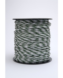 P51-4G. Value Plus Paddock Rope - Green & White - 400m by 6mm