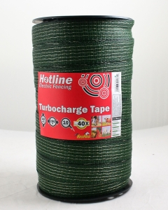 TC46G-2.  40mm Hotline Turbocharge Premium Green Polytape (200m)