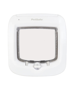 Microchip cat flap - white