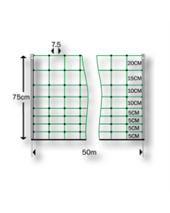 MSR5LG. Rabbit Net.  50m x 75cm Green