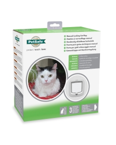PPA19-16732. Staywell 4 Way Manual Locking Cat Flap (New Version Of 300EF) - White